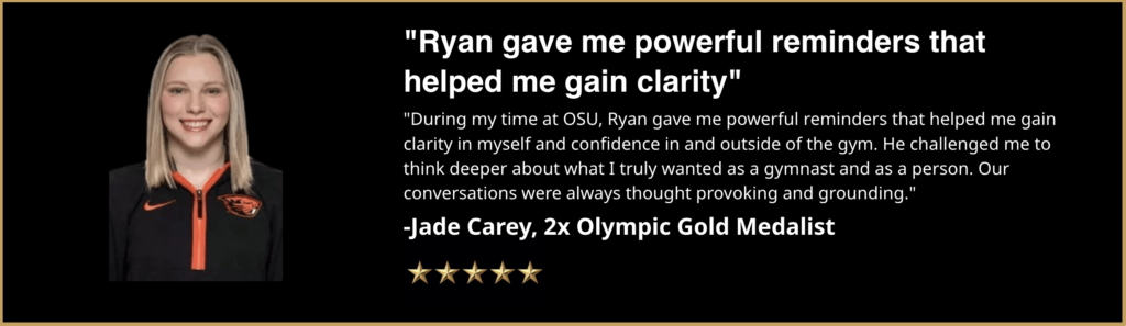 Jade Carey Testimonial about Ryan Romano